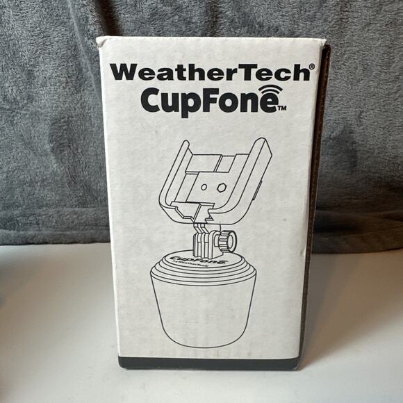 WeatherTech CupFone Universal Adjustable Cup Holder Car Mount for Cell Phones - Picture 1 of 5